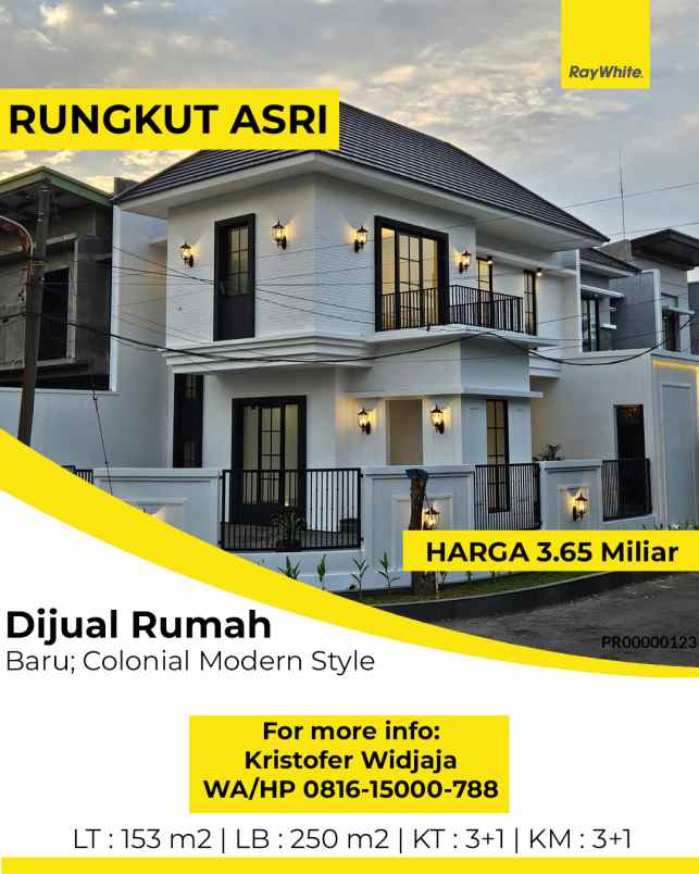 dijual rumah rungkut asri surabaya