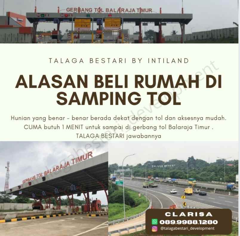 dijual rumah talaga bestari balaraja