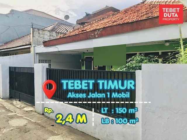 dijual rumah tebet timur