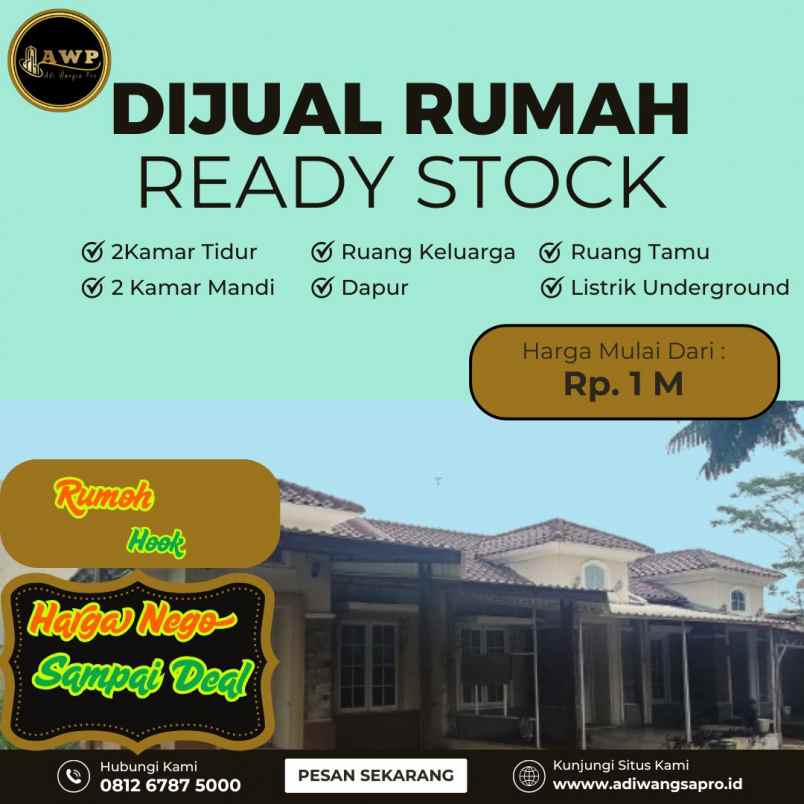 dijual rumah wartawangsa residence jl