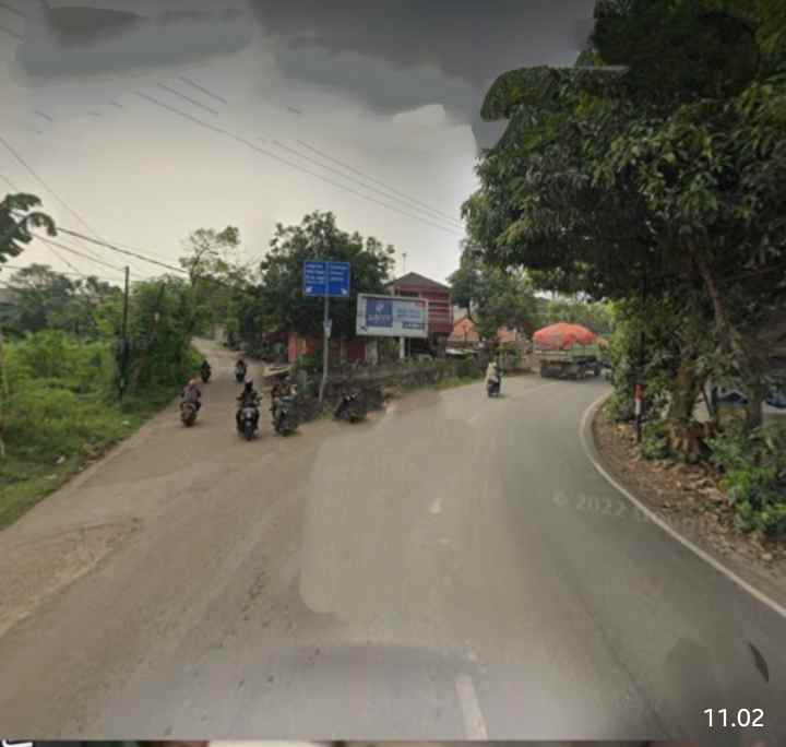 dijual tanah 1 8 ha di pinggir jalan raya cariu bogor