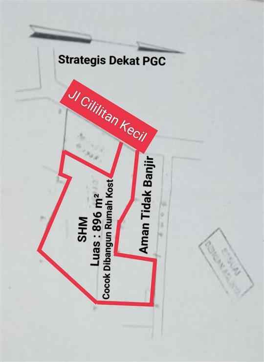 dijual tanah cililitran jakarta timur