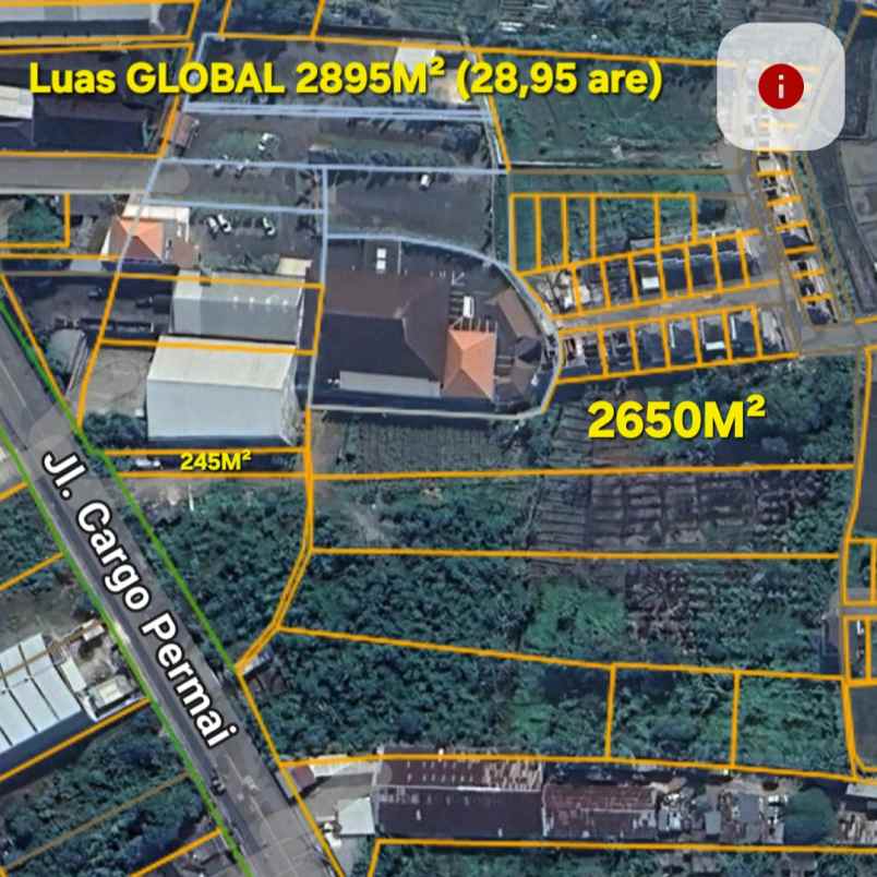 dijual tanah depan citra land cargo