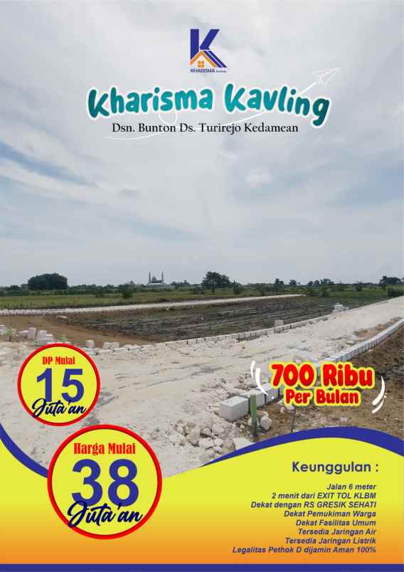 dijual tanah desa turirejo