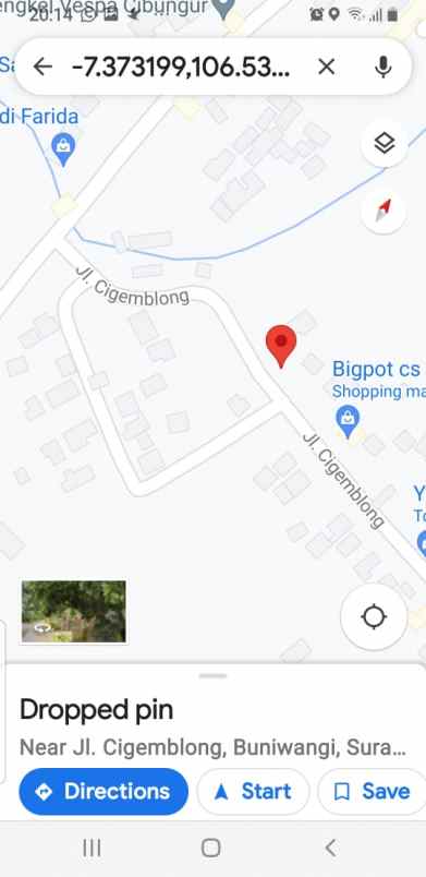 dijual tanah di desa buniwangi surade sukabumi