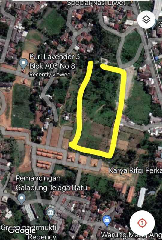 dijual tanah di taikolot citeurep bogor
