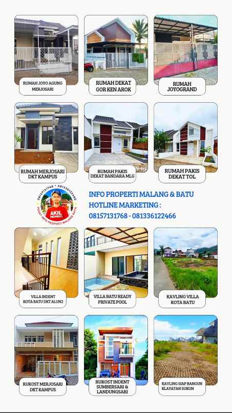 dijual tanah jalan joyo agung 2 area