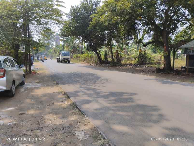 dijual tanah jalan raya pabuaran cikeas