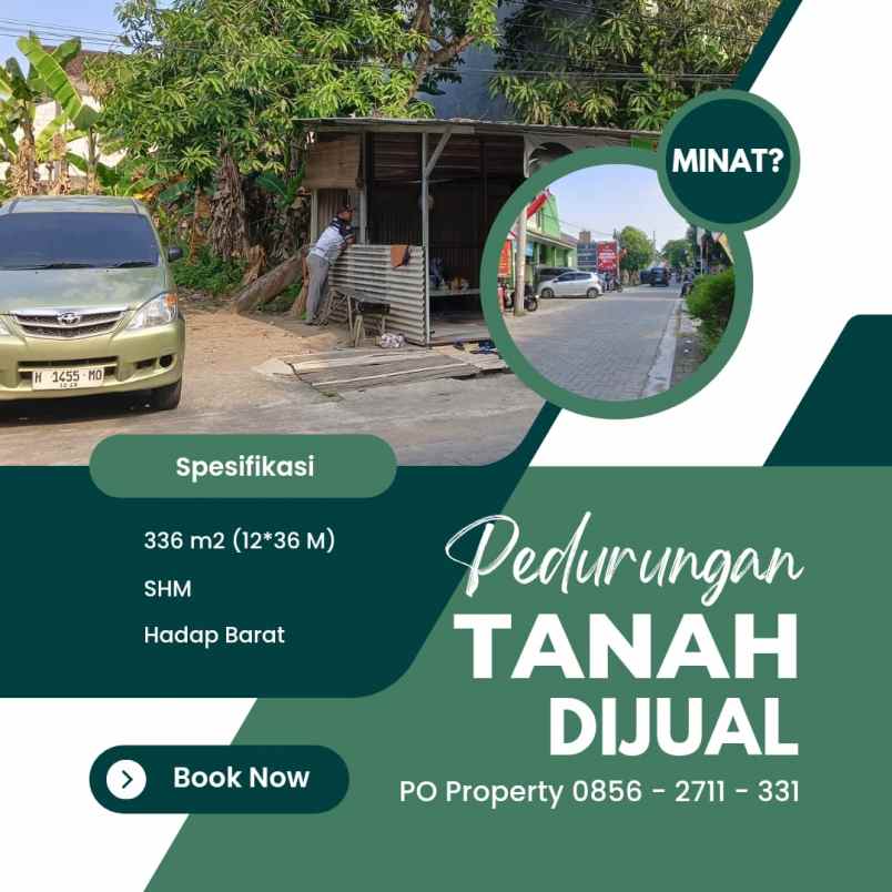 dijual tanah jalan zebra