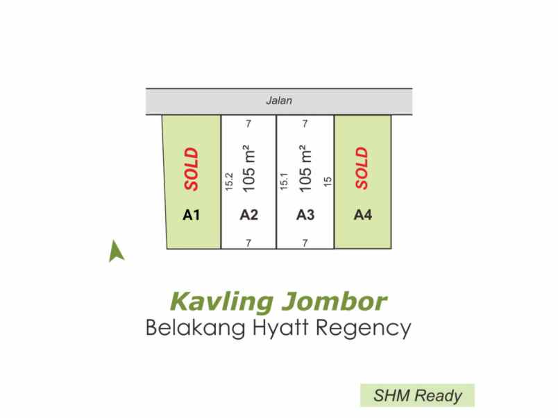 dijual tanah jl magelang km 8 jombor