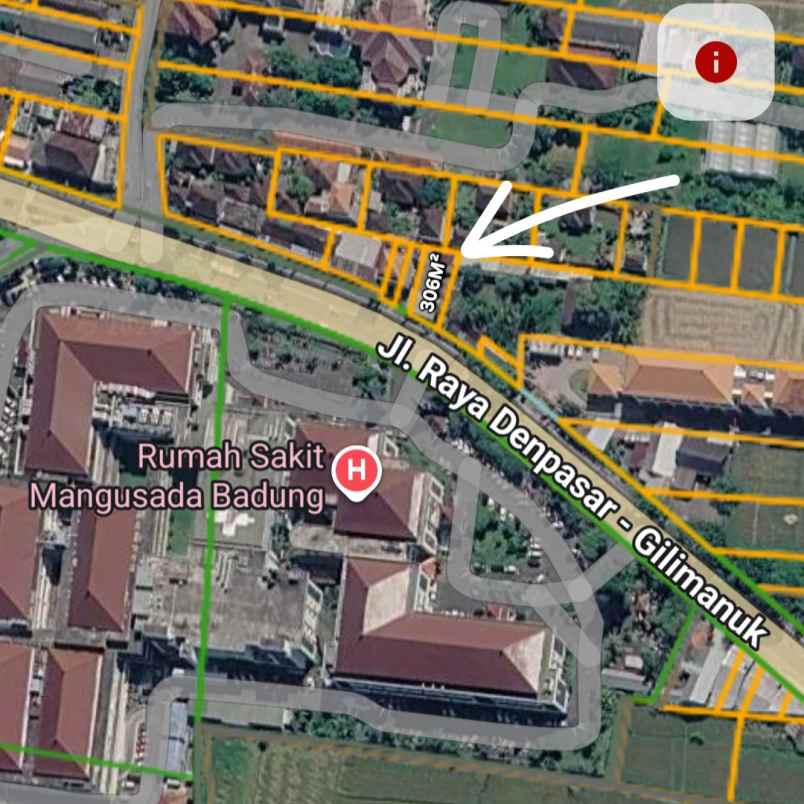 dijual tanah jl raya kapal