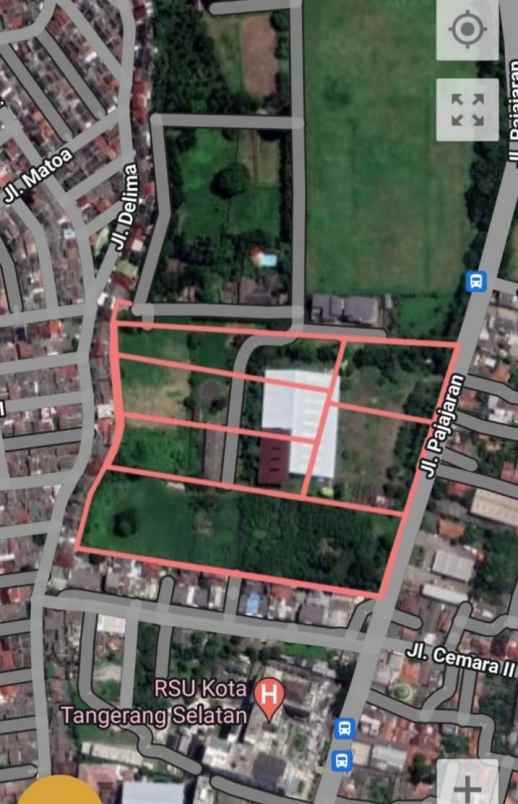 dijual tanah jl raya pajajaran