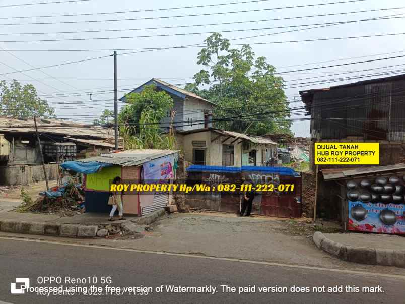 dijual tanah jl sholeh iskandar kayu