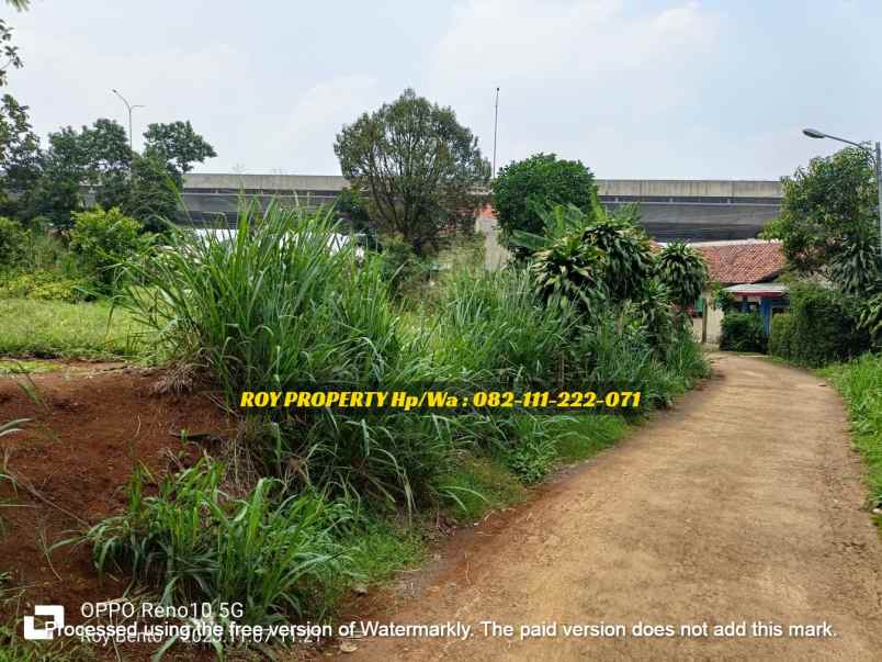 dijual tanah jl sholeh iskandar kayu