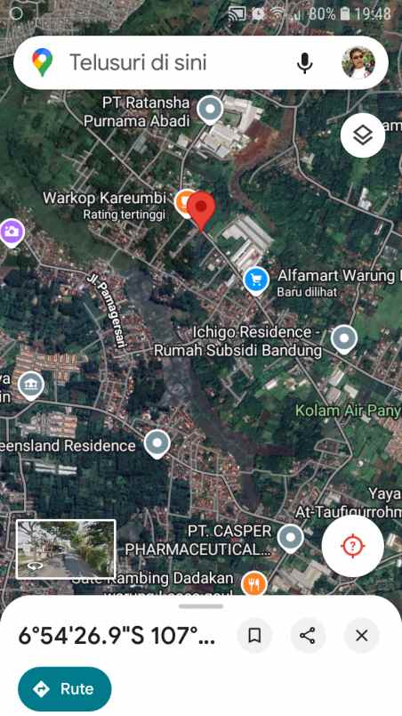 dijual tanah jl simpang cibuntu