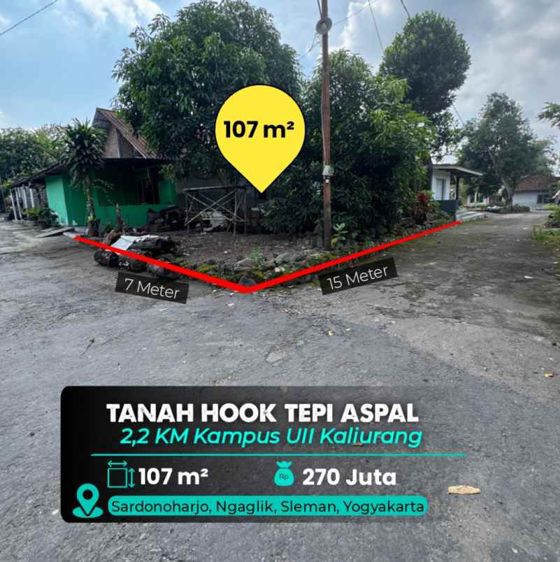 dijual tanah kampus uii