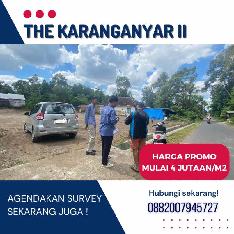 dijual tanah karanganyar wedomartani