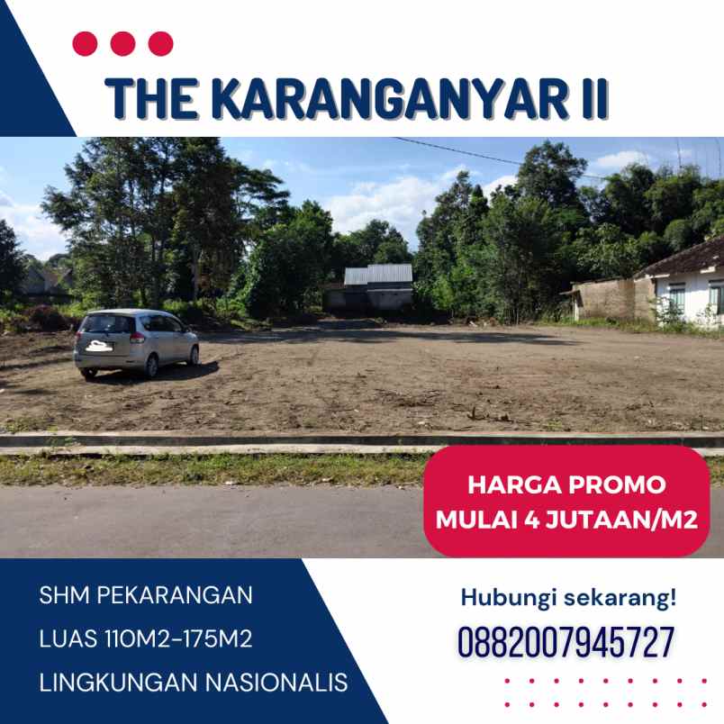 dijual tanah karanganyar wedomartani