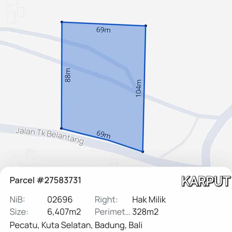 dijual tanah labuansait