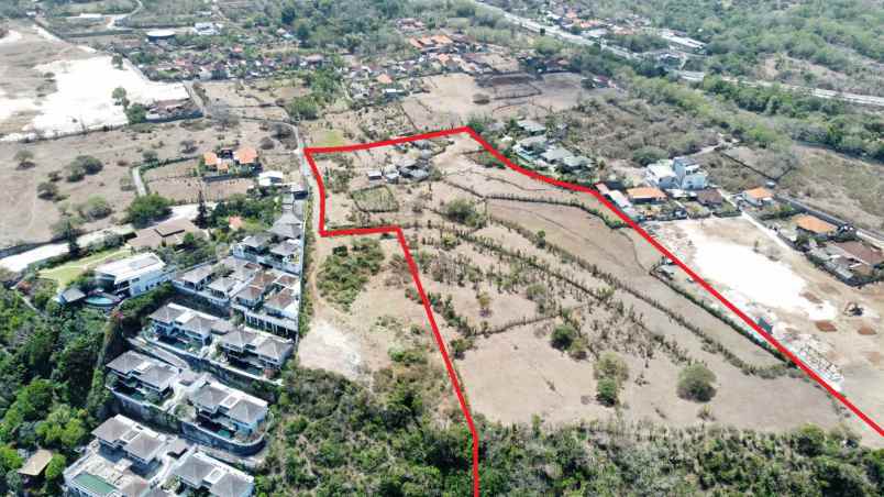 dijual tanah los tebing sawangan nusa dua