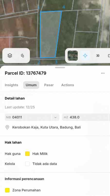 dijual tanah padangsambian gatsu barat