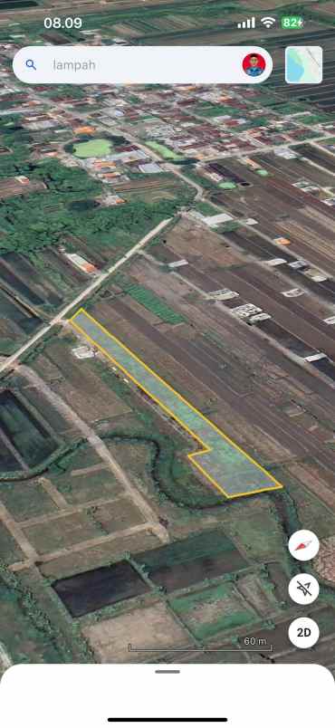 dijual tanah pranti kedamean gresik