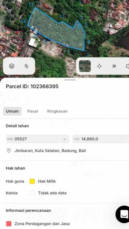 dijual tanah raya uluwatu