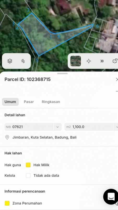 dijual tanah raya uluwatu