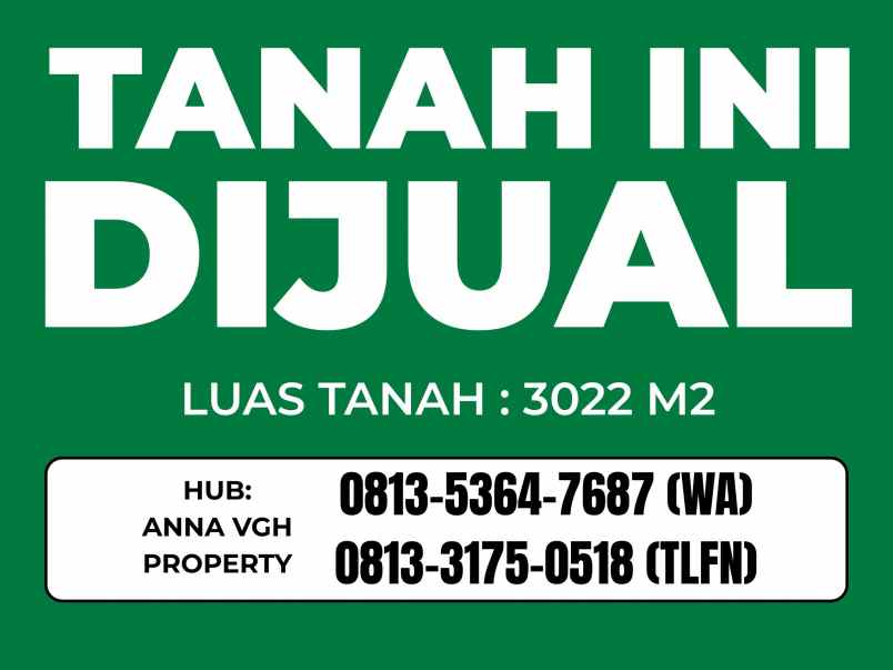 dijual tanah sedati agung kec sedati