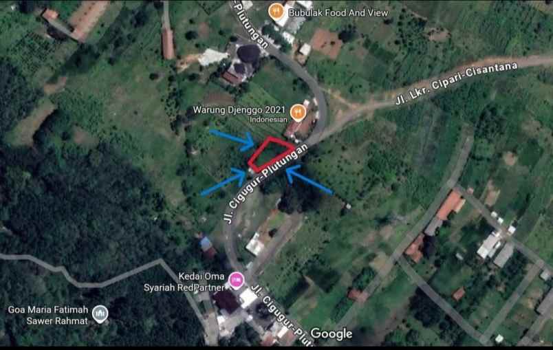 dijual tanah strategis pinggir jalan