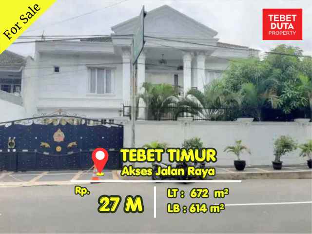 dijual tanah tebet barat
