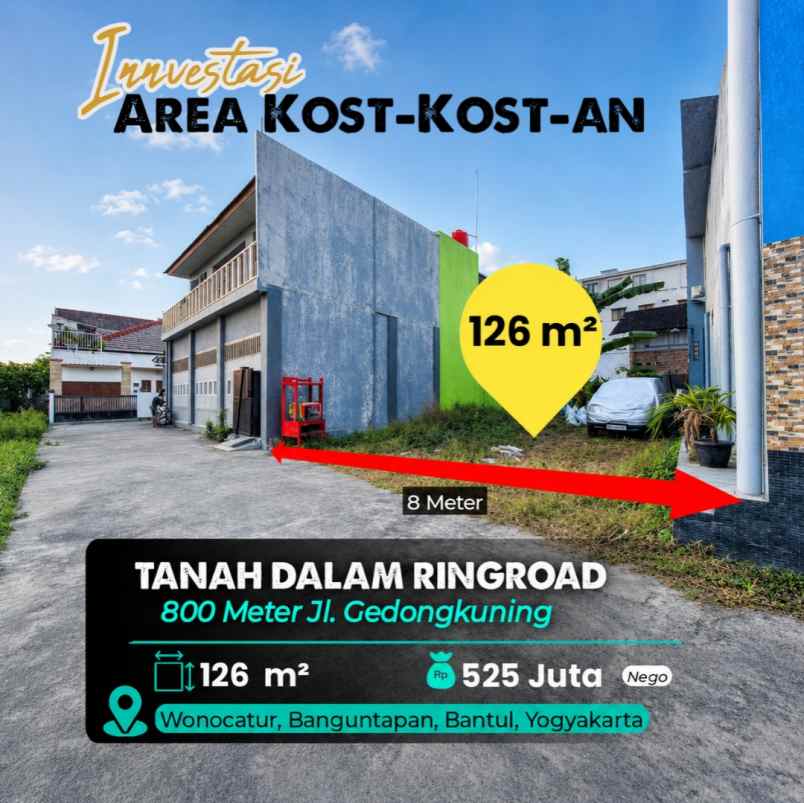 dijual tanah wonocatur
