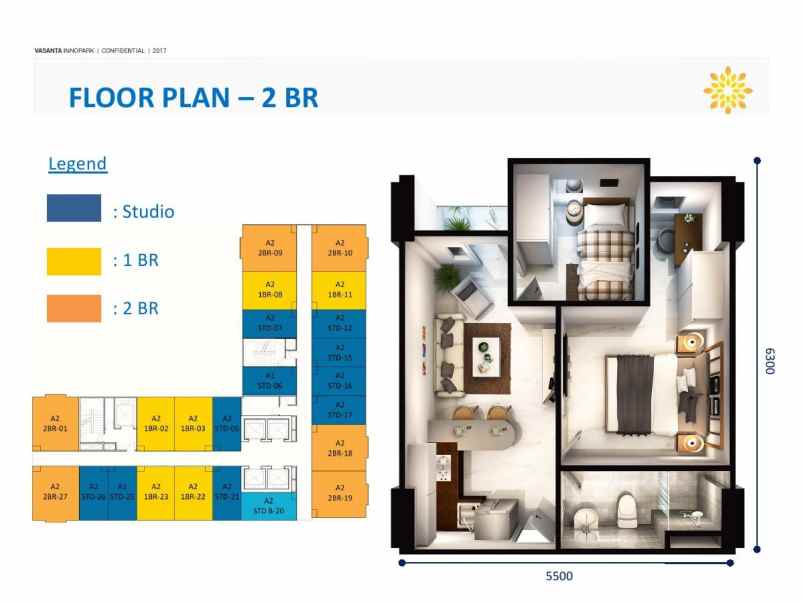 disewakan apartemen vasanta innopark tower