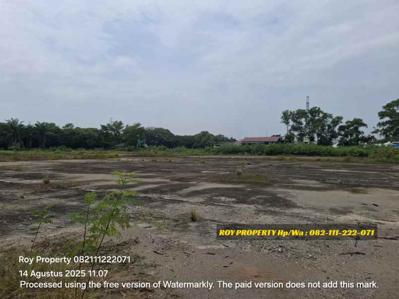 disewakan tanah jl marunda makmur