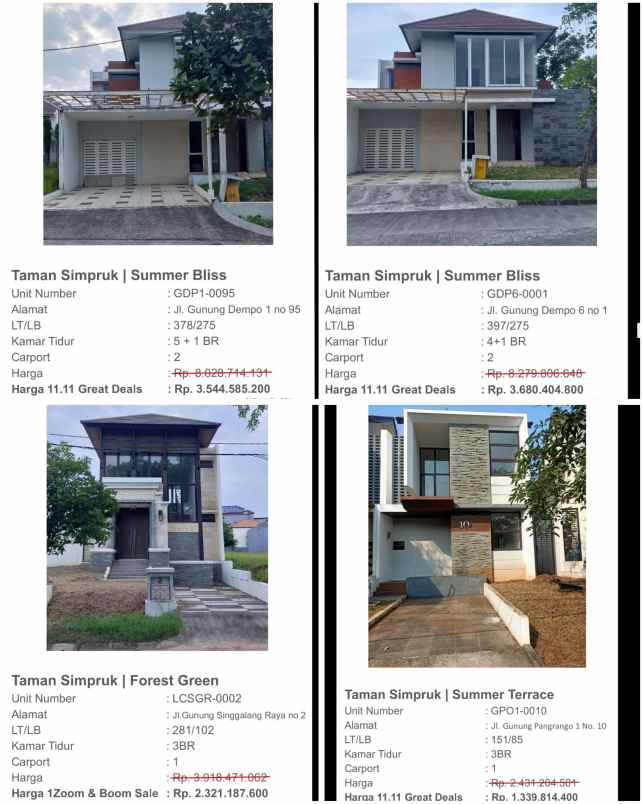 diskon up to 55 boom sale landed house lippo cikarang