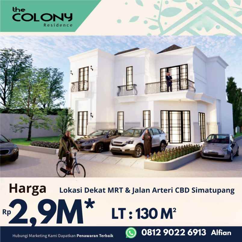 jual kavling the colony residence