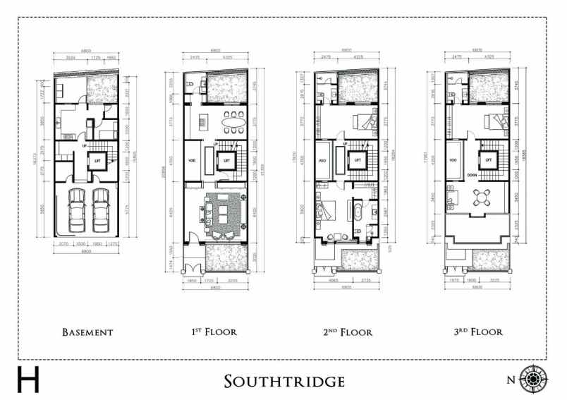 jual rumah mewah design american klasik kemang