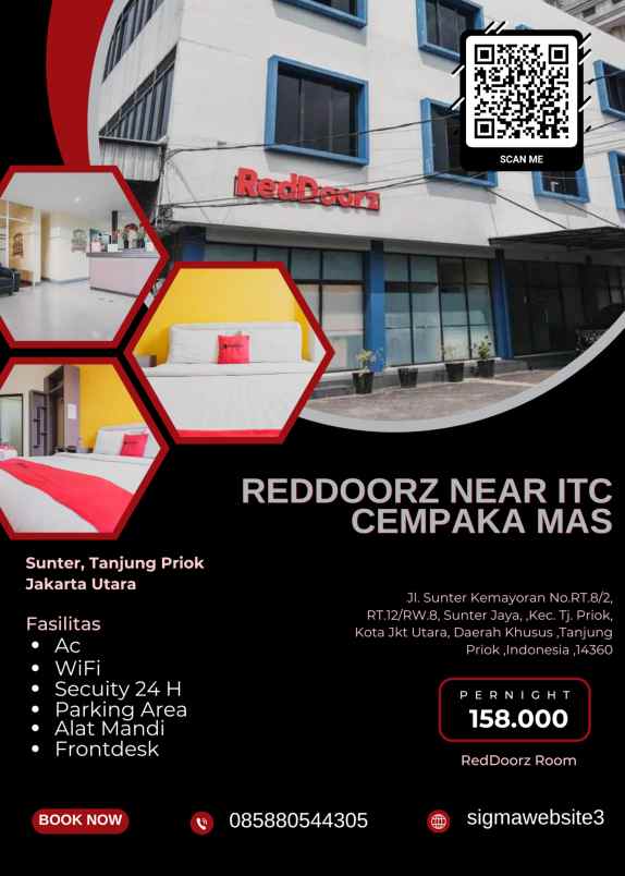 reddoorz near itc cempaka mas