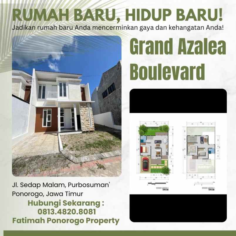 rumah 2 lantai syariah ready stock di ponorogo