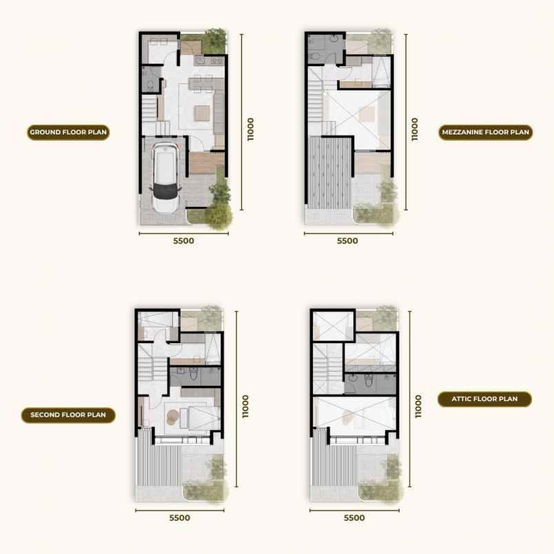 rumah baru 3 lantai pacific garden puri jakarta barat