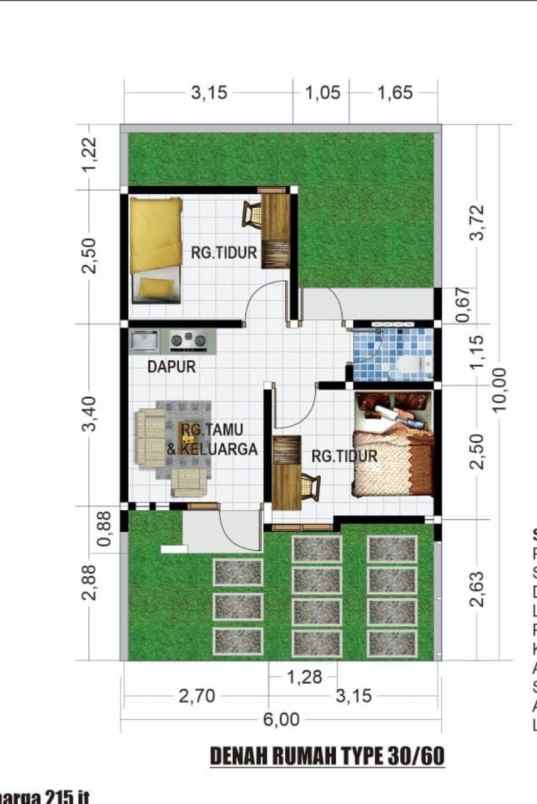 rumah di pleret 250 juta all in