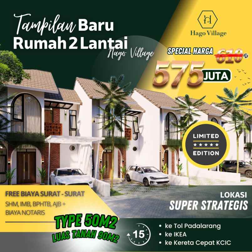 rumah dijual dua lantai cimahi cilame bandung barat