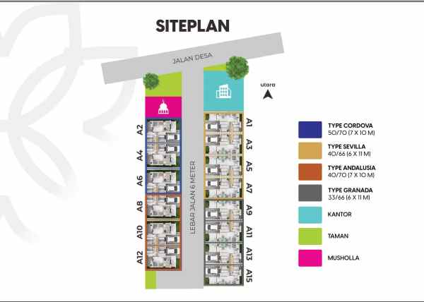 rumah elegan dengan desain mediterania di mojosari
