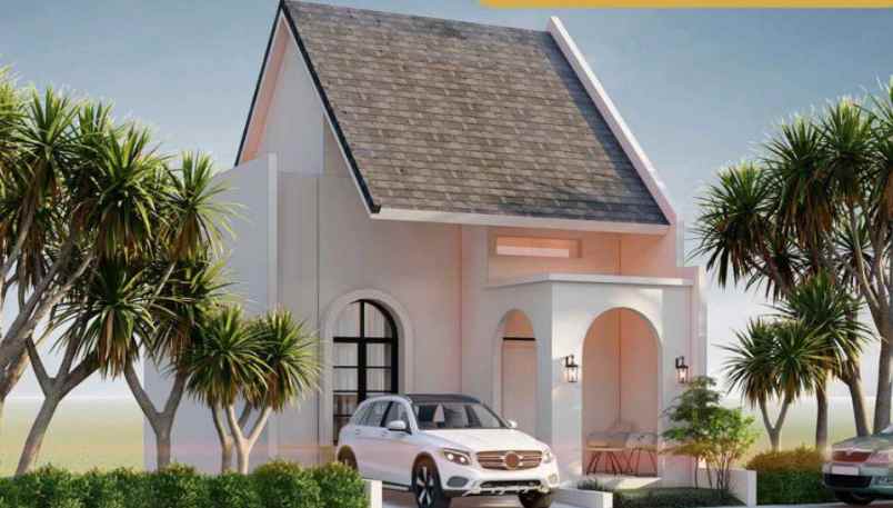 rumah elegan dengan desain mediterania di mojosari
