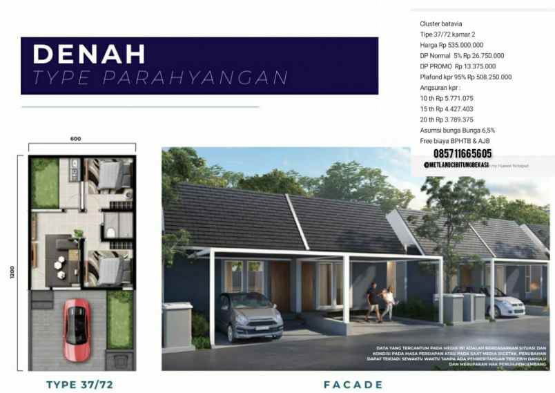 rumah jl metland cibitung