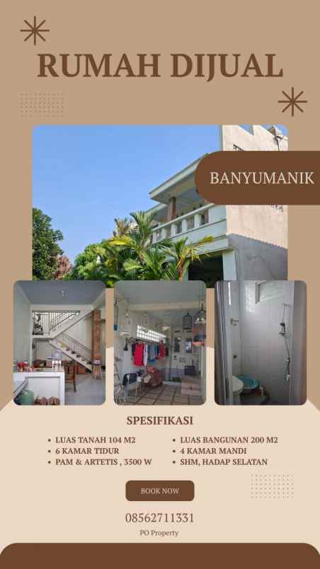 rumah mewah 2 lantai hook banyumanik semarang