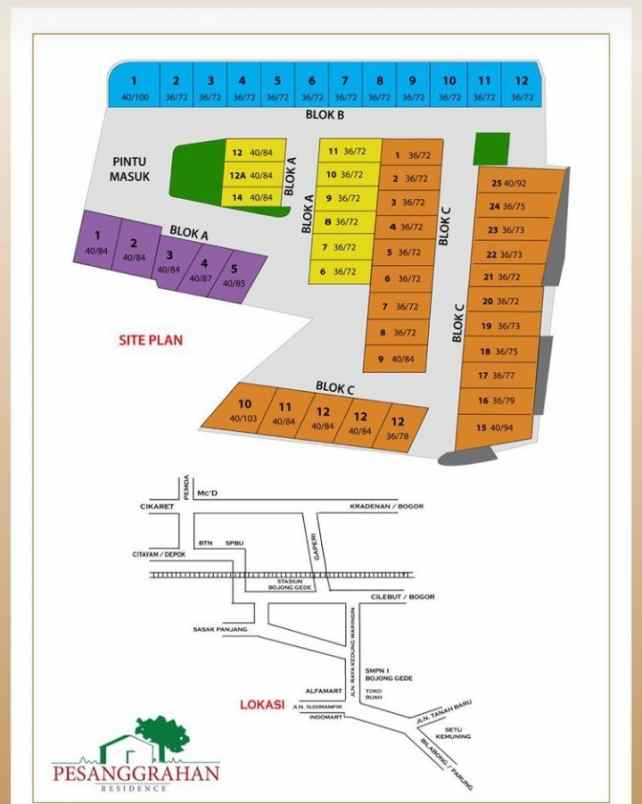 rumah perumahan pesanggrahan