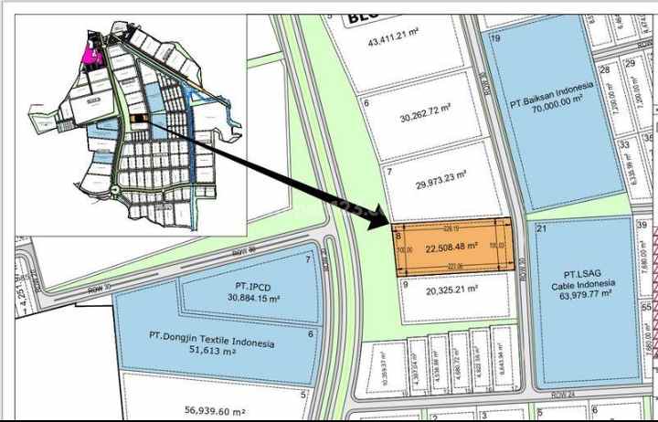 tanah jl industri artha hill