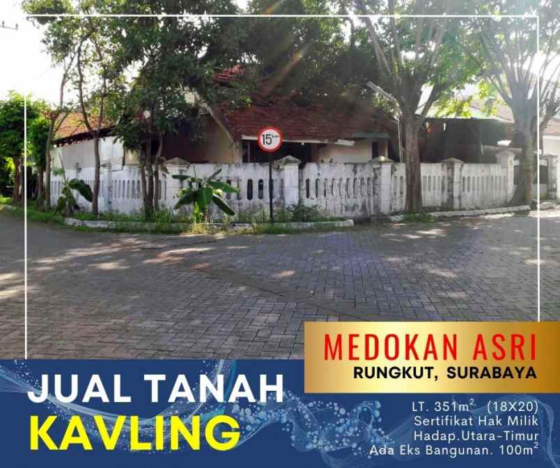 tanah jl medokan asri barat kec