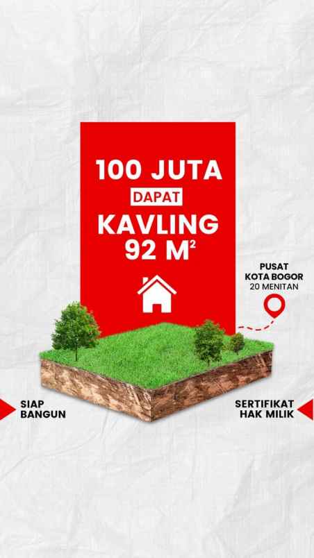 tanah kavling shm murah ciapus tamansari bogor